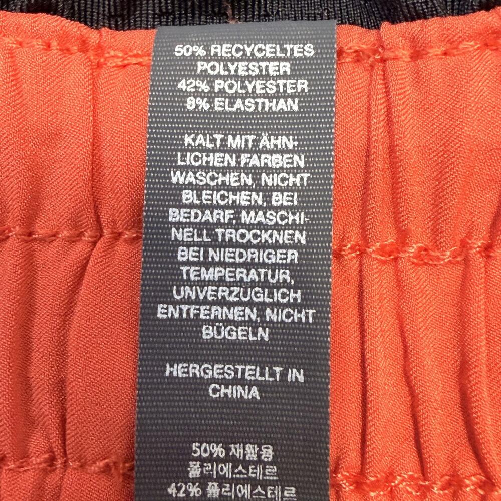 Vuori Shorts Womens Small Orange The Rise The Shine Lined Running Athletic VW304 - Picture 10 of 16